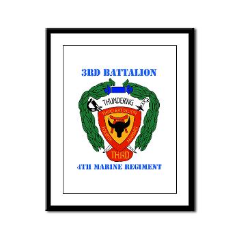 3B4M - M01 - 02 - 3rd Battalion 4th Marines with Text - Greeting Cards (Pk of 20)